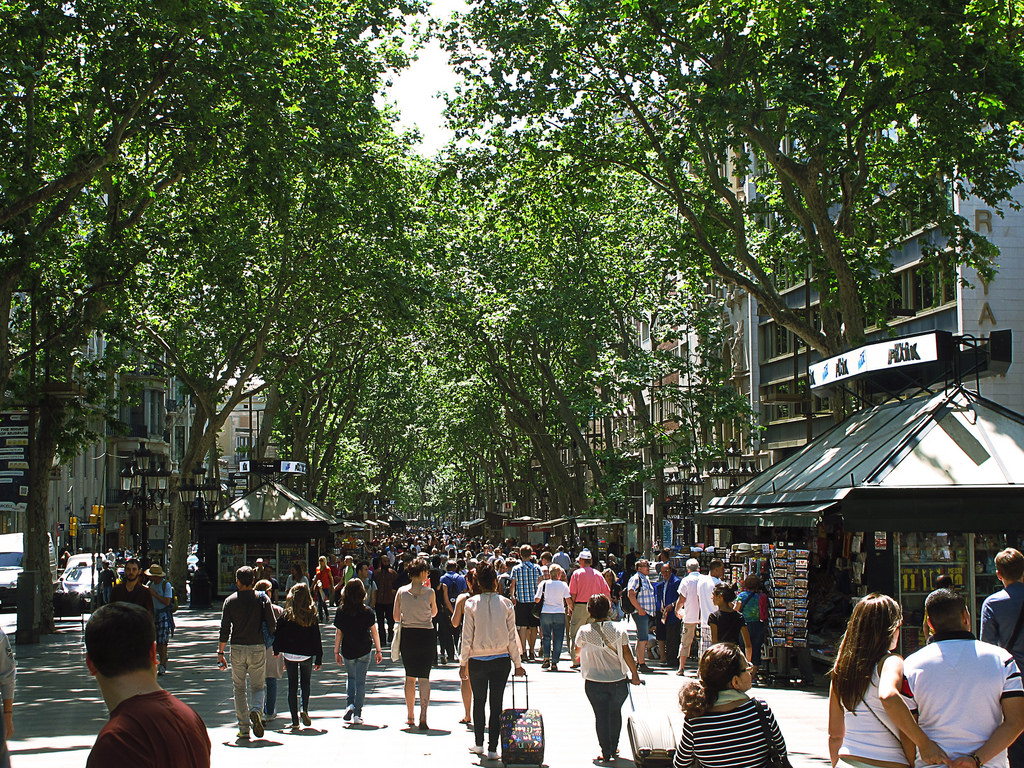 Es famosa por su gentio.....donde estuve ...??? (Las Ramblas de Barcelona) hahahahaha